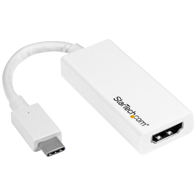 You Recently Viewed StarTech CDP2HD4K60W USB-C to HDMI Adapter - White - 4K 60Hz Image